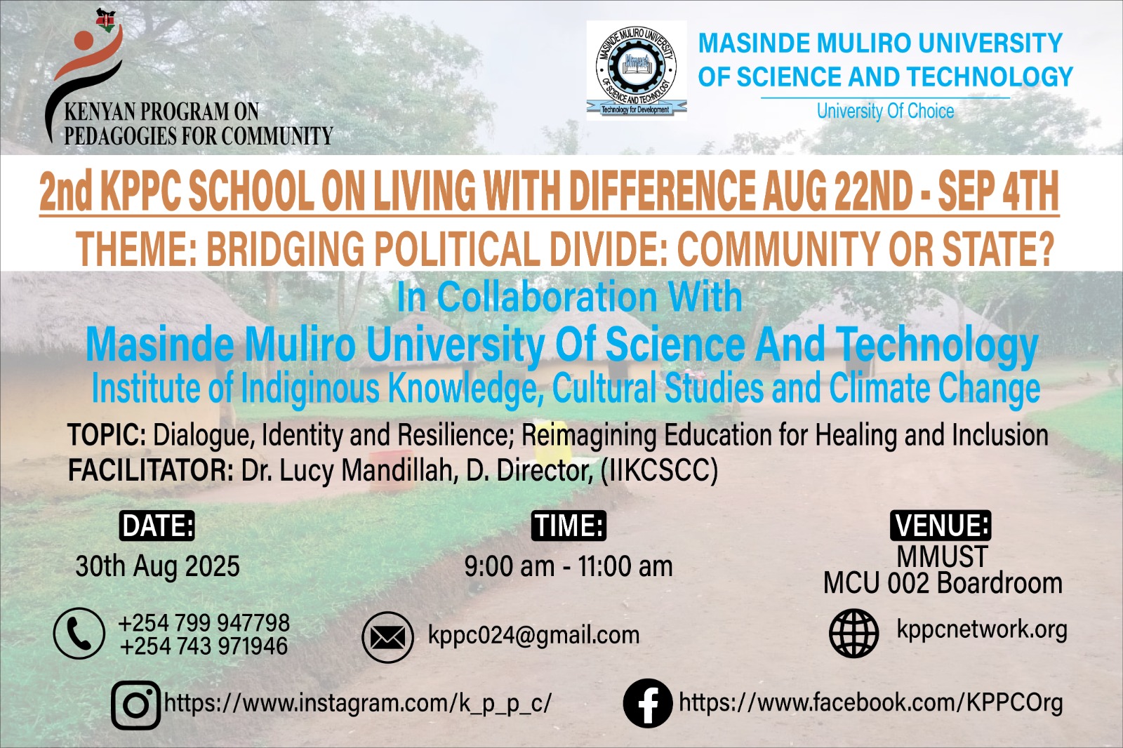 Dialogue at Masinde Muliro